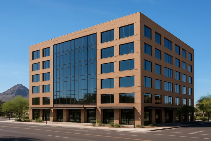 Camelback corridor Phoenix mid-rise commercial office building